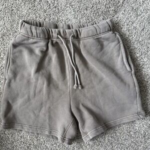 ELWOOD Clothing Core Sweat Shorts Size Small  Vintage Brown Garment Dyed